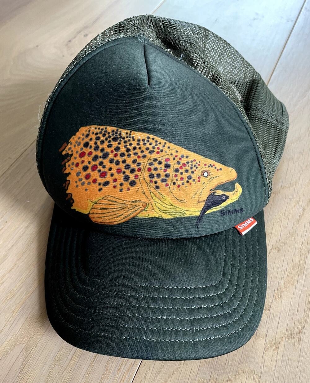 Simms Kype Jaw Trucker Hat - Green Fishing Snapback